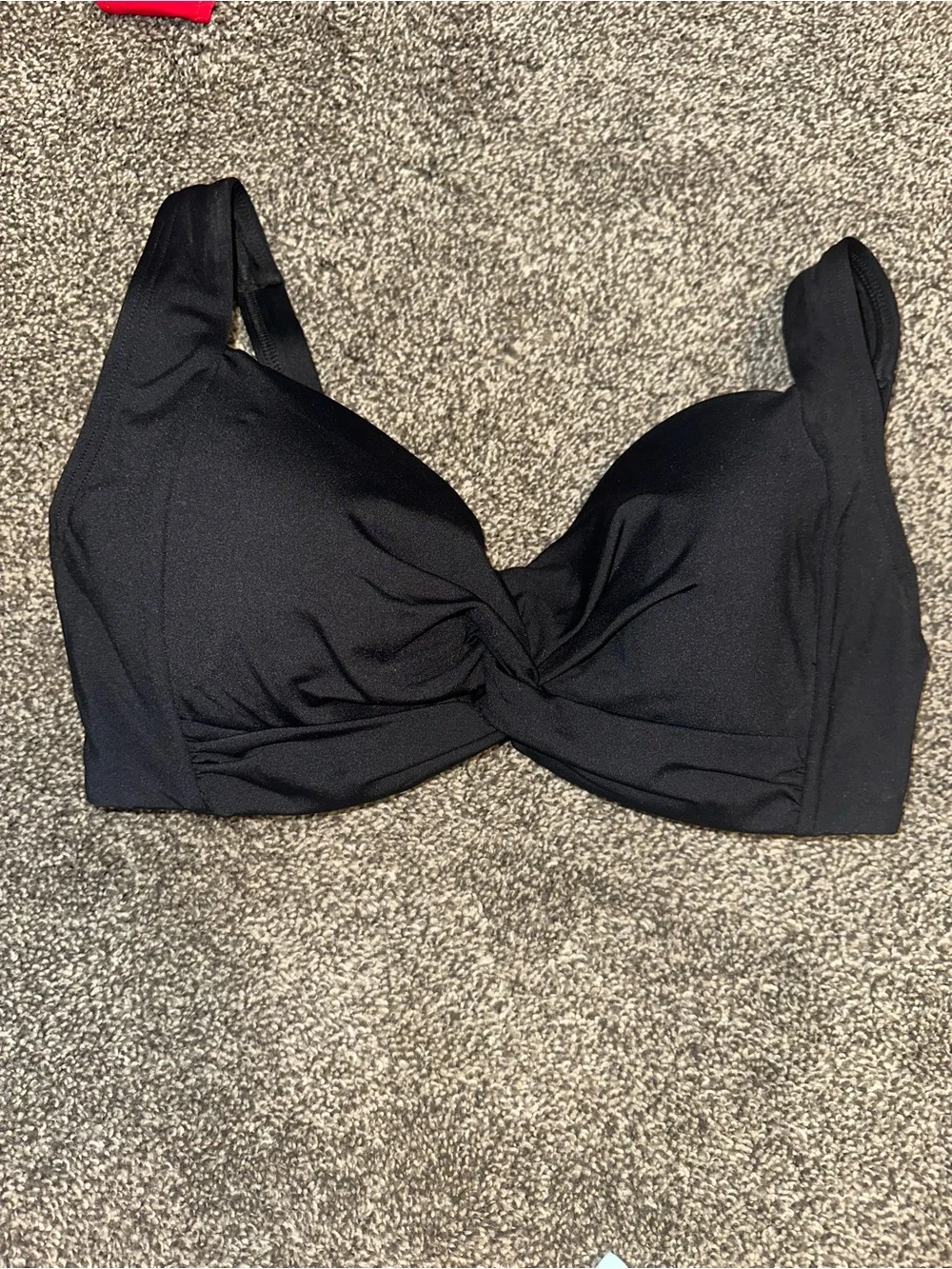 Shade & Shore Black and Red Floral Mix Swim Bikini Set